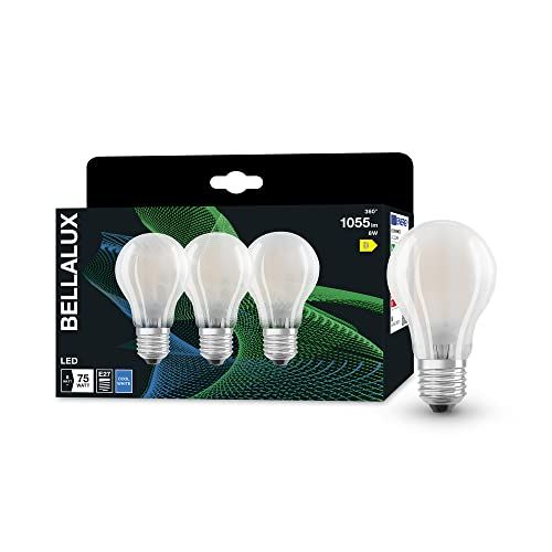 Bellalux LED-lamp - E27 - Matglas - Koud wit (4000K) - 1055 Lumen - 3-Pak