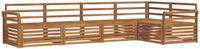 vidaXL Hoek loungeset 5-delig Naturel Acacia Hout