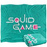 Squid Game AQUA LOGO Silky Touch Super Zachte Sprei Deken 152 x 127 cm