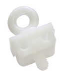 Gardinia Stoppers voor U-rails, 6 stuks, kunststof, wit