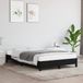 vidaXL Bedframe without mattress, black, 120x190 cm, fabric