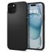 Spigen Liquid Air Case - iPhone 15 - Black - Geometric Pattern - TPU Cover