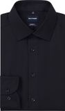 OLYMP Luxor modern fit overhemd - mouwlengte 7 - structuur - marine blauw - Strijkvrij - Boordmaat: 40 (EU maat: M)