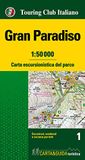 Gran Touring Club Italiano Gran Paradiso 1:50.000 Carta escursionistica del parco. Con Libro: Gran Paradiso. Guida del parco