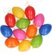 Benson Paaseieren decoraties - mix de couleurs - 12x pièces - 6 cm - plastique - décoration de Pâques - avec ficelles
