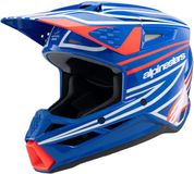 Alpinestars S-M3 Youth Wurx Blauw Rood Wit Zwart Offroad Helm