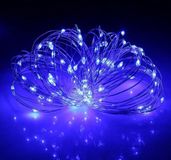 Merkloos Lichtdraad Kerstverlichting - 50 Meter - Blauw - Voor Buiten