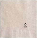 Garcia de Pou Servet gerecycled/ongebleekt 33x33cm ¼ vouw 2-laags | Inhoud: 2400 stuks