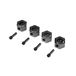Losi 12mm Machined Wheel Hex (4): LMT (LOS343200)