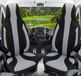 BREMER SITZBEZÜGE Premium Camper stoelhoezen voor Knaus WPL401 in Zwart/Grijs (2 losse stoelen)