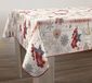 Le linge de Jules Vrolijk kerstfeest tafelkleed, rechthoekig, 150 x 300 cm, bordeaux, taupe, goud