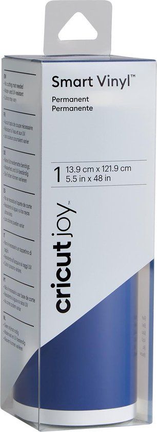 Cricut Joy Smart Vinyl - Permanent - Blauw - 14x122cm