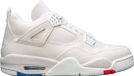 Nike Air Jordan 4 Retro Blank Canvas (W) - Baskets - Unisexe - Sail/Sail-Cement Grey-Fire Red - Taille 36.5