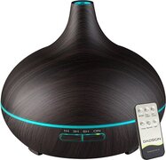 Dadson Aroma Diffuser 550ml met afstandsbediening - Vernevelaar - Luchtbevochtiger - Donkerbruin