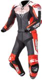 MUGENRACE Scorpion Zwart Wit Rood Geperforeerd 2-Delig Motorpak - Racepak