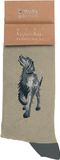 Wrendale Designs Walkies herensokken, zwart, groen, M