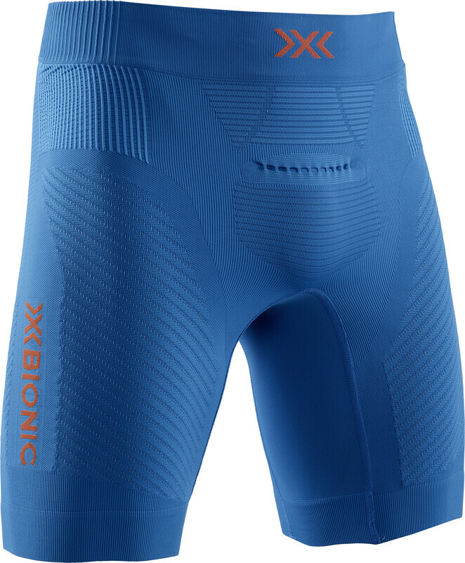 X-BIONIC Invent 4.0 Run Speed Korte Broek Heren, teal blue/kurkuma orange