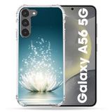 Cokitec Samsung Galaxy A56 5G Witte Lotusbloem Versterkte Hoes