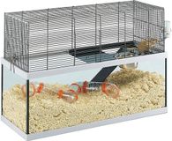 Ferplast Knaagdierkooi Gabry 80 - Dierenverblijf - 79x30.5x51.5 cm
