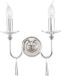 Elstead Lighting Finsbury Park Wandlamp - 2x E14 - 60W - Gepolijst Nikkel