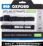 Oxford Atlas Straps Oxford - Multifunctionele Bagagestraps - Zwart - 4 Stuks