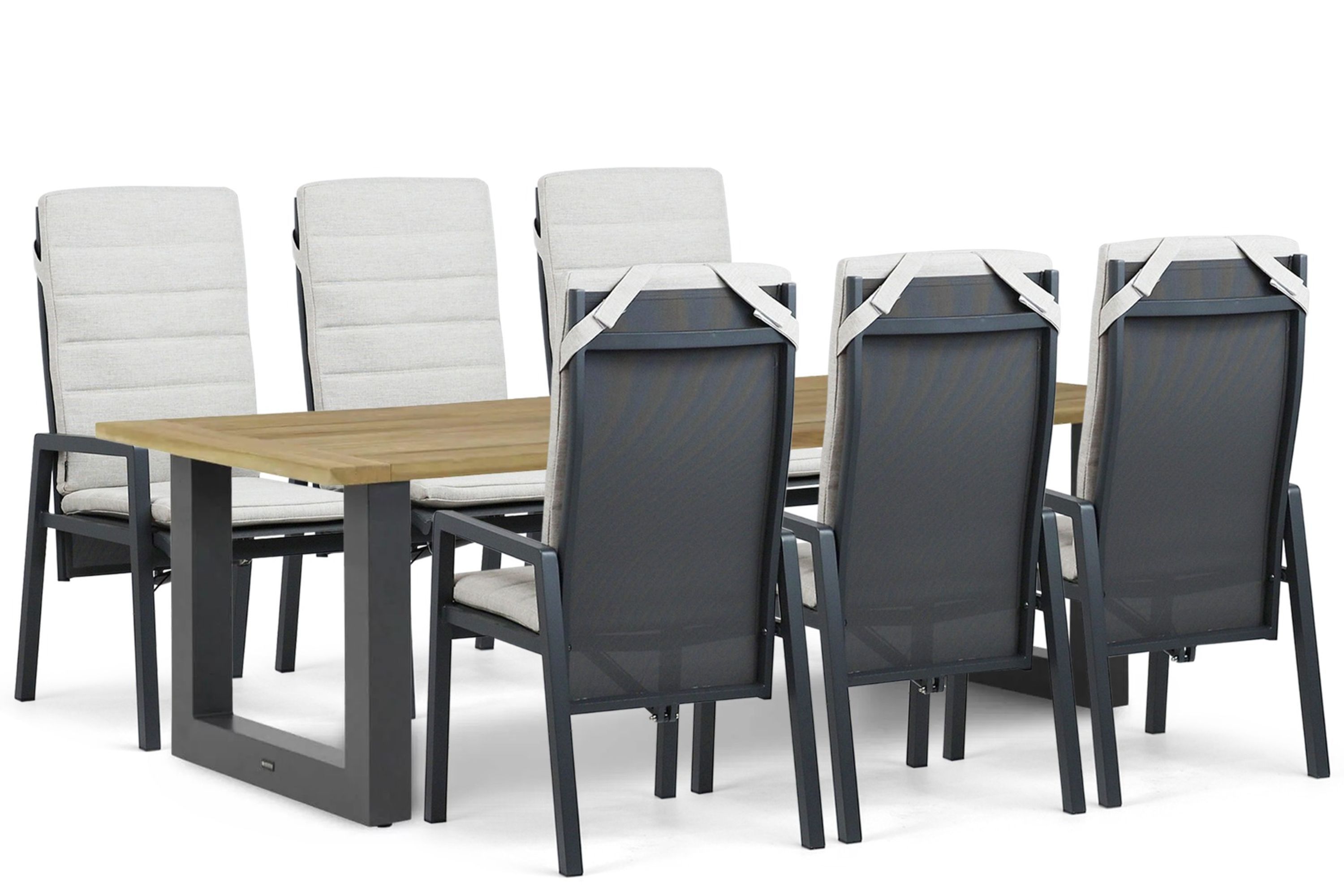 Lifestyle Garden Furniture Lifestyle Vivaro/Cardiff 240x100 cm dining tuinset 7-delig