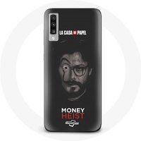 Maniacase Hoesje voor Samsung Galaxy A50 La casa de papel El professor split Money Heist seizoen 5