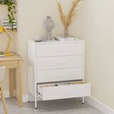Lendo Online Ladekast Metaal 80x40x100 cm Wit