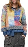 Desigual Jers_earthtexture Sweatshirt pour femme, rouge, S