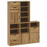 vidaXL Bijzetkasten ODDA 40x24x79 cm massief grenenhout Naturel