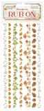 Stamperia - Whispering Woods Rub-On 4x8,5 Inch Stripes (DFLRB189)