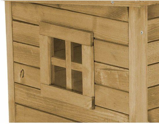 Kerbl Kattenhuis Rustica - Bruin - Hout - 57 x 45 x 43 cm