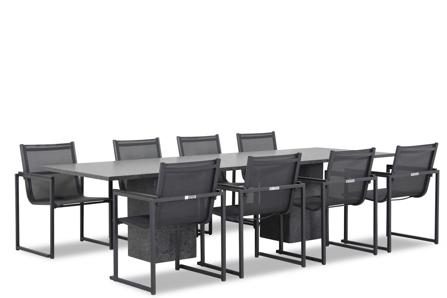 Lifestyle Garden Furniture Delgada/Graniet 300 cm dining tuinset 9-delig