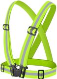 Hurtel Bande réfléchissante réglable pour course à pied et cyclisme – Jaune pour une visibilité maximale, modèle KP35003
