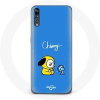 Maniacase Etui voor Huawei P20 Bangtan BTS BT21 Chimmy Jimin Blauwe Achtergrond