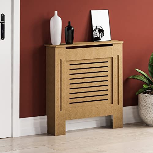 Vida Designs Milton Radiator Cover Moderne Onafgewerkt Unpainted MDF Kabinet Grill, Klein