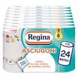 Regina Keukenhanddoeken, 24 rollen 2-laags, 85 vellen per rol*, maxi-vellen groter en absorberend, 100% FSC®-gecertificeerd papier