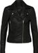 Yas Sophie Leather Jas Zwart L Vrouw