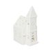 Bougeoir pour bougie chauffe-plat, porcelaine, église, 17 cm