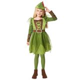 amscan Riethmüller Peter Pan meisjeskostuum Bruin Groen