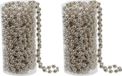 Othmar Decorations Bv Kralenslinger - 2x stuks - champagne - kunststof - 8 meter