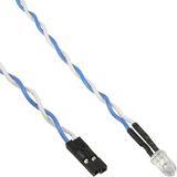 InLine® HDD LED / Power LED voor aansluiting op moederbord, blauw, 5mm, 0,8m