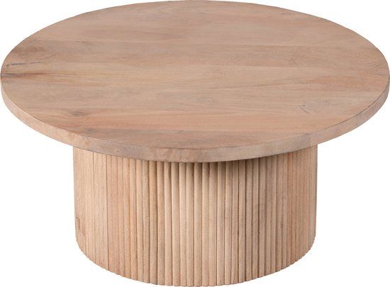 Lewis & Loft Salontafel rond Laila – FSC® Mangohout – Rond ⌀70 – Naturel