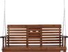 VEVOR Hollywood Schommel Cederhout, 1523x710x600MM, Terrasschommel voor Erf en Tuin, Verbeterd Draagvermogen van Ca. 400 KG, Robuuste Schommelstoelbank met Ophangkettingen voor Buitengebruik, Bruin