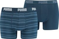 Puma Heren Everyday Stripe Boxer - 2 pack - Blauw - Maat S
