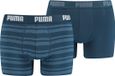Puma Heren Everyday Stripe Boxer - 2 pack - Blauw - Maat S