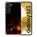 Cokitec Beschermhoes van gehard glas voor Samsung Galaxy S23 Manga Demon Slayer Electric