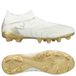 PUMA FUTURE 9 MATCH FG/AG chaussures de football unisexe, Noir/Blanc/Or, Taille 46,5