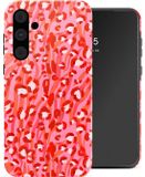 Selencia Hoesje - Geschikt voor Samsung Galaxy A55 (5G) - Backcover - Wild Spots Lipstick