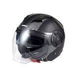 KSK Casque DS ARROW COPPER Noir et Silver, Taille XL (61cm)